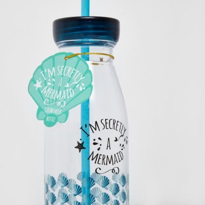 Girls blue Mermaid drink bottle